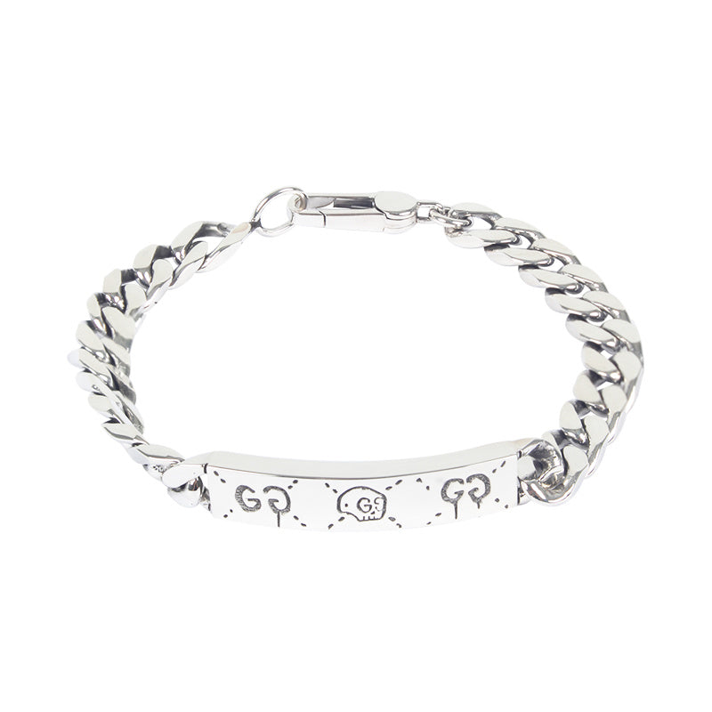 Gucci Ghost silver chain bracelet 455321 J8400 0701