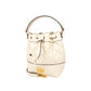 Tory Burch Diamond Pattern Sheepskin Drawstring Bucket Bag Shoulder Crossbody Bag 87869-724