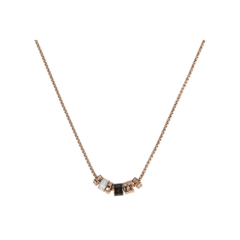 Emporio Armani Black Lacquer Components Necklace EGS2931221