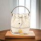 Tory Burch Diamond Pattern Sheepskin Drawstring Bucket Bag Shoulder Crossbody Bag 87869-724