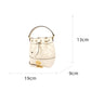 Tory Burch Diamond Pattern Sheepskin Drawstring Bucket Bag Shoulder Crossbody Bag 87869-724