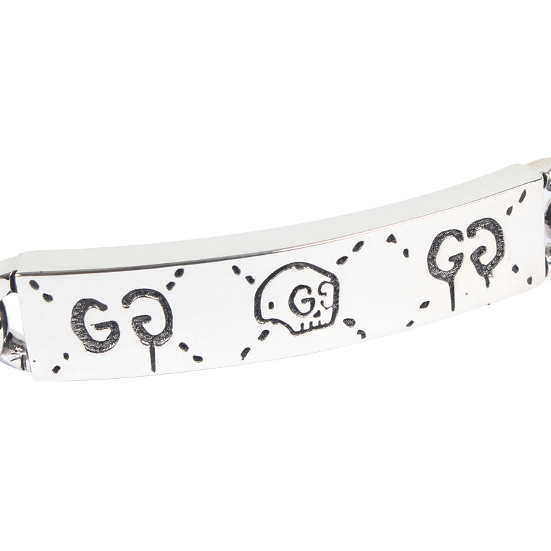 Gucci Ghost silver chain bracelet 455321 J8400 0701